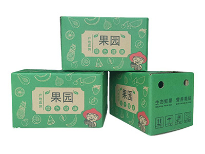 水果快遞包裝彩（cǎi）箱 通用水果紙箱定做