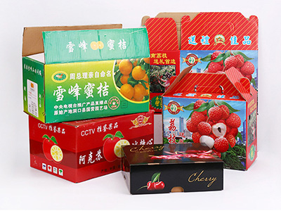 快遞水果專（zhuān）用紙箱子 水果禮品彩箱定製（zhì）